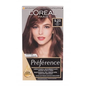 L´Oréal Paris Préférence 60 ml barva na vlasy pro ženy poškozená krabička 5,23 Rio na barvené vlasy; na všechny typy vlasů