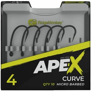 RidgeMonkey háček Ape-X Curve Barbed Velikost 6