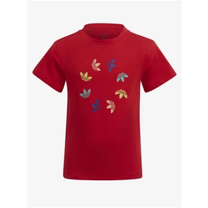 Red children's T-shirt adidas Originals - unisex
