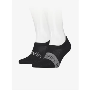 Sada dvou párů černých pánských ponožek Calvin Klein - Pánské