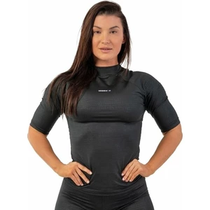 Nebbia Python SnakeSkin Mid Sleeve T-Shirt Black L