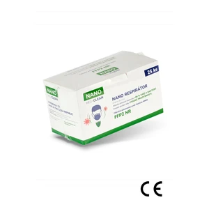 25x FFP2 respirátor NANO MED.CLEAN - B86/telová f00025