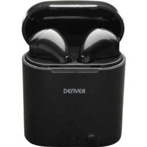 Špuntová sluchátka true wireless sluchátka denver twe-36 mk3, černá