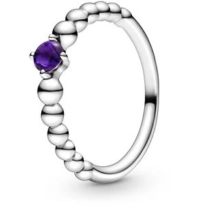 Pandora Stříbrný prsten pro ženy narozené v únoru 198867C03 54 mm