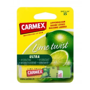 Carmex Lime Twist SPF15 4,25 g balzám na rty pro ženy s ochranným faktorem SPF; Cruelty free