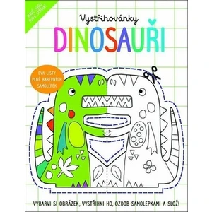 JIRI MODELS Vystřihovánky Dinosauři kreativní set se samolepkami