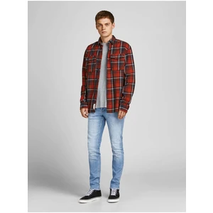 Světle modré skinny fit džíny Jack & Jones Glenn - Pánské