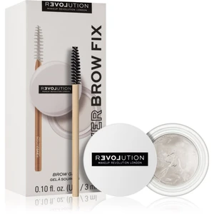 Revolution Relove Power Brow gel na obočí se štětečkem odstín Clear 3 ml