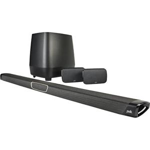 Soundbar Polk Magnifi Max SR čierny soundbar + bezdrôtový subwoofer a 2 zadné bezdrôtové reproduktory • zvukový systém 5.1 • výkon 400 W • frekvenčný