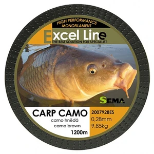 Sema vlasec carp camo hnedá 1200 m-priemer 0,30 mm / nosnosť 11,9 kg