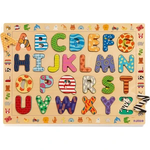 Djeco Vkladacie puzzle abeceda so zvieratkami