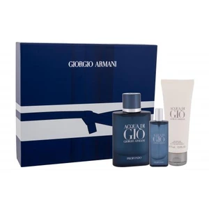 Giorgio Armani Acqua di Giò Profondo dárková kazeta parfémovaná voda 75 ml + parfémovaná voda 15 ml + sprchový gel 75 ml pro muže