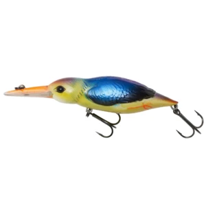 Dam wobler effzett eisvogel asian kingfisher - 11 cm 28 g