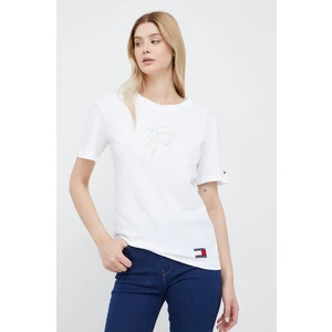 Tommy Hilfiger Dámske tričko Regular Fit UW0UW02262-YBR XS