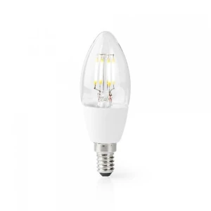 LED žárovky smart led žárovka nedis wifilf10wtc37, e14, 5w, svíčka, bílá