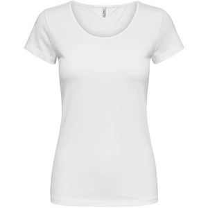 ONLY Dámské triko ONLLIVE LOVE LIFE 15205059 White XL