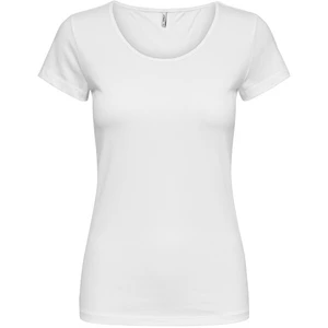 White Women's Basic T-Shirt ONLY Live Love - Women