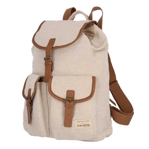 Travelite Městský batoh Hempline Clap Beige 9,7 l