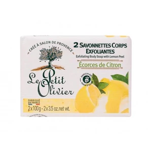 Le Petit Olivier Exfoliating Body Soap Lemon Peel 200 g tělový peeling pro ženy