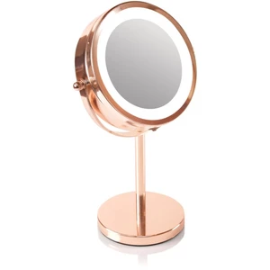 RIO Rose gold mirror podsvietené kozmetické zrkadlo