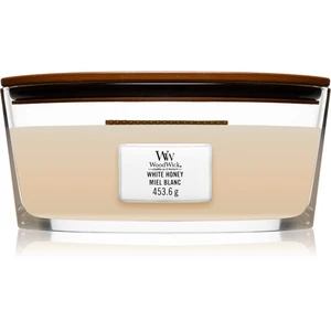 WoodWick Vonná sviečka loď White Honey 453,6 g