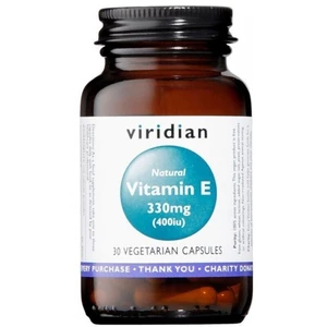 Viridian Vitamín E 330 mg 400 IU 30 kapsúl