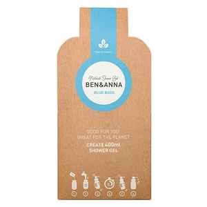 BEN&ANNA Natural Shower Gel sprchové vločky Blue Basil 2x20 g