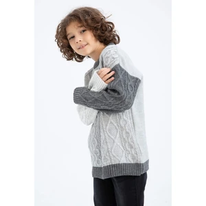 DEFACTO Boy Oversize Fit Crew Neck Sweater