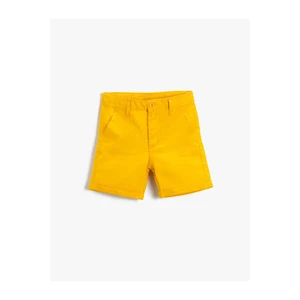 Koton Above the Knee Shorts With Pockets With Button