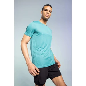 Defacto Fit Slim Fit Crew Neck Printed Sports T-Shirt