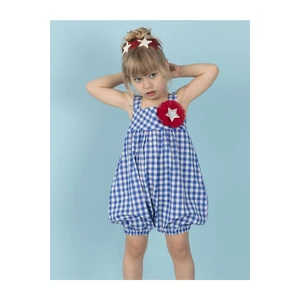 Mushi Star Plaid Girl Looseneck