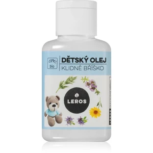 Leros BIO Baby oil Pokojné bruško, divoký tymian & kôpor olej na masáž bruška dojčaťa 60 ml