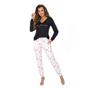 Black Pajamas Flamingo Black