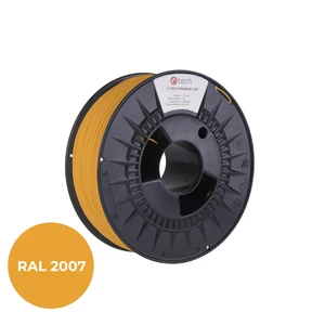 Tisková struna (filament) C-TECH PREMIUM LINE, PETG, luminiscenční světlá oranžová, RAL2007, 1,75mm, 1kg