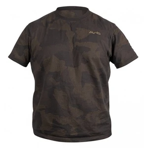 Avid carp tričko distortion camo t-shirt - velikost xxl