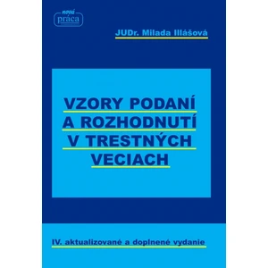 Vzory podaní a rozhodnutí v trestných veciach