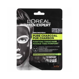 L'Oréal Paris Men Expert Pure Charcoal textilní pleťová maska 32 g