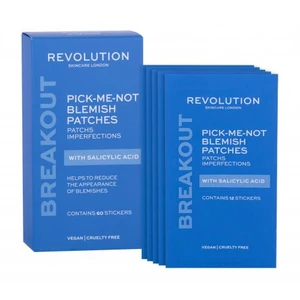 Revolution Skincare Breakout Pick-Me-Not Blemish Patches With Salicylic Acid 60 ks pleťová maska W na veľmi suchú pleť; na problematickú pleť s akné
