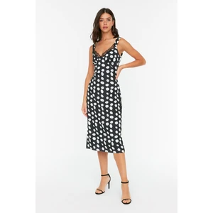 Trendyol Black Polka Dot Dress