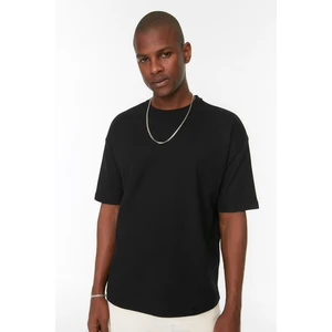 Trendyol Black Men's Oversize Crew Neck Short Sleeve T-shirt