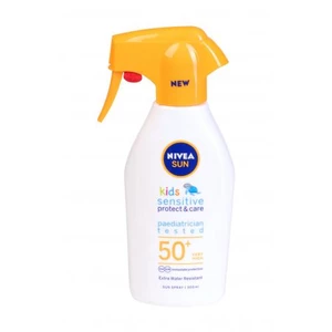Nivea Sun Kids Protect & Care Sensitive Sun Spray SPF50+ 300 ml opalovací přípravek na tělo pro děti