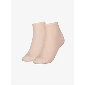 Sada dvou párů dámských ponožek v meruňkové barvě Tommy Hilfiger - Dámské