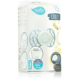 Nuvita Cool Orthodontic 0m+ cumlík Aquamarine 1 ks