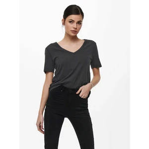 Black basic T-shirt JDY Farock - Women