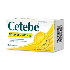 Cetebe® Vitamin C 500 mg s postupným uvolňováním 60 kapslí