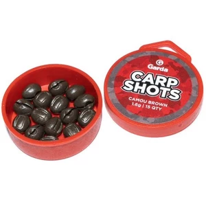 Garda bročky carp shots camou brown - 15 ks 1,6 g