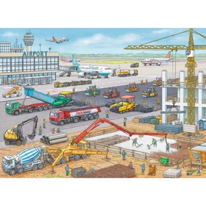 Ravensburger Puzzle XXL 106240 Stavba na letisku 100 dielikov