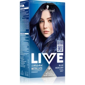 Schwarzkopf LIVE Urban Metallics permanentní barva na vlasy odstín U67 Blue Mercury