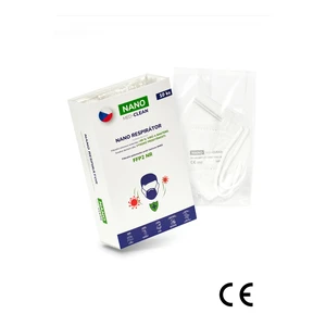 10x FFP2 respirátor NANO MED.CLEAN - B03/bílá f00026