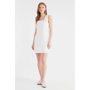 Trendyol White Brode Dress